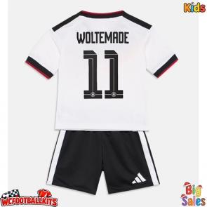 Germany Nick Woltemade #11 Replica Home Stadium Kit for Kids World Cup 2026 Short Sleeve (+ pants)